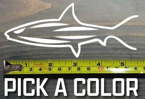 Knochenfisch Aufkleber Abziehbild Fisch 5,5" Erlaubnis Fliegenfischen Costa Tarpon Pelagic Snook - Bild 1 von 5