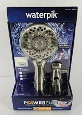NEW Waterpik PowerPulse Shower Head Therapeutic 2x Massage Hand Held