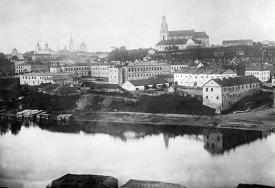City of Grodno fortress in the foreground the river Neman 1915 OLD PHOTO