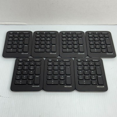 Lot of 7 Numeric Keypad Microsoft 1558 Sculpt 10-Key No Receiver