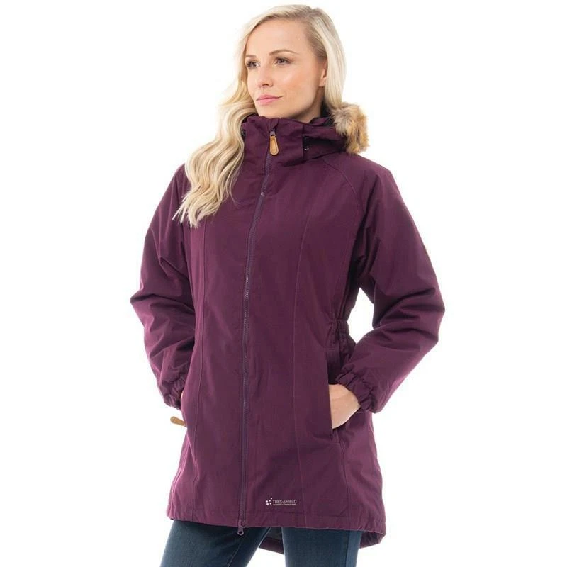 Trespass Womens Celebrity Waterproof Coat Hooded Full Zip Jacket - Image 3 of 3