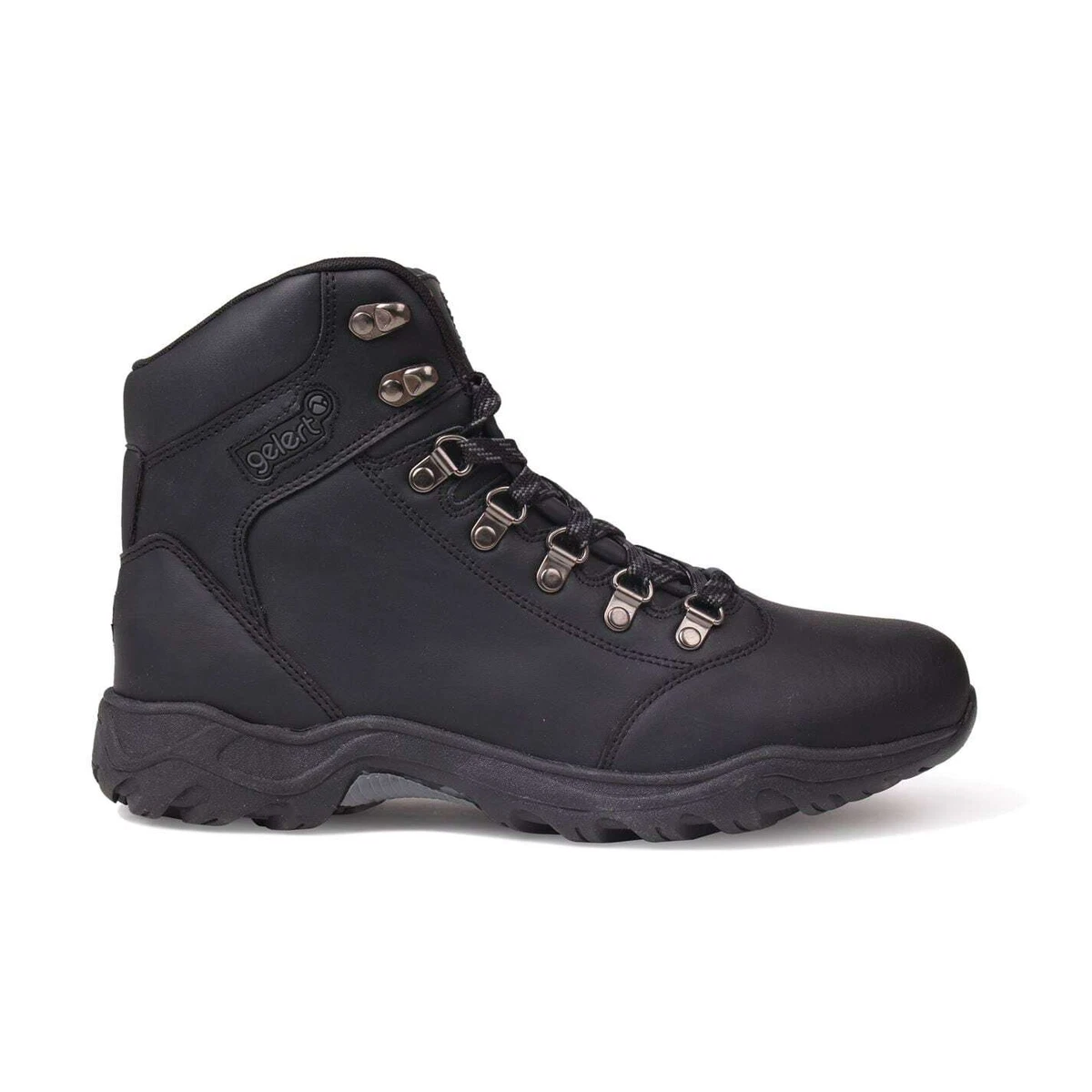 Gelert Mens Leather Boots Walking Lace Up Upper Cushioned Ankle Collar Outdoor