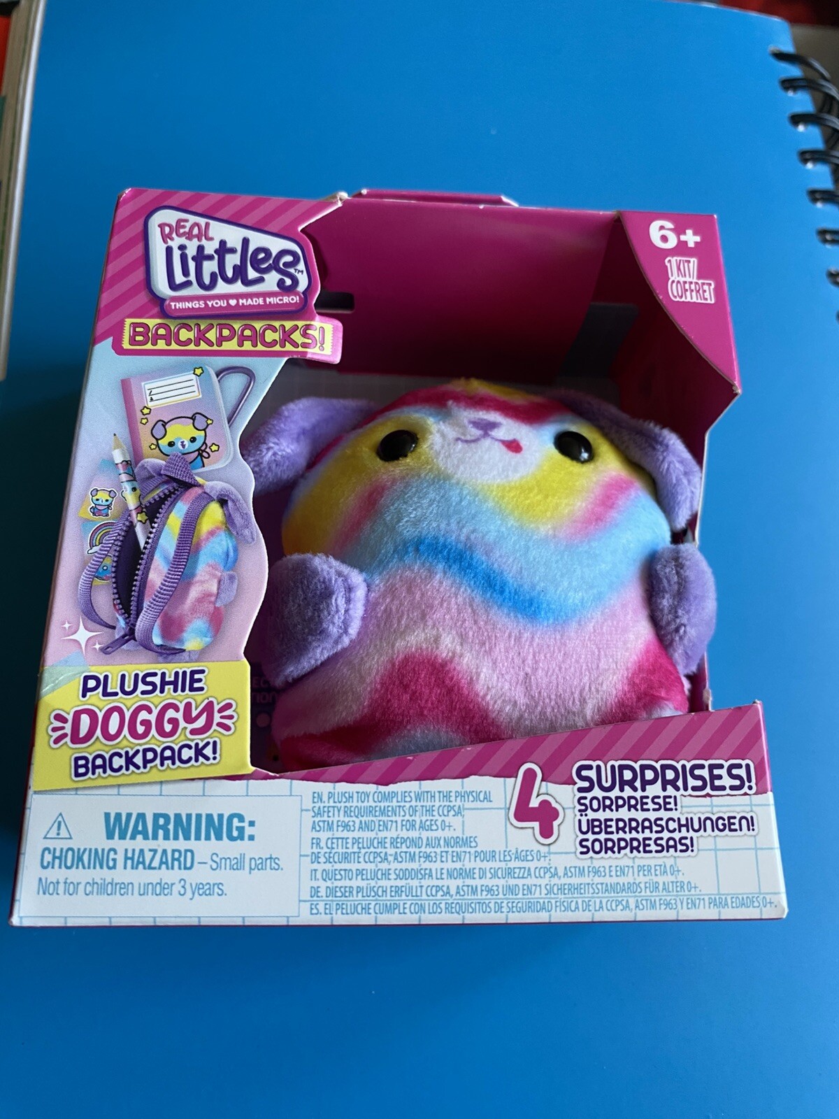 Real Littles Themed Plushie Doggy Backpack - New Boxed
