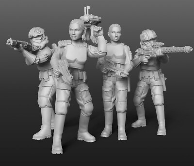 Star Wars Legion Inferno Squad Unit Expansion (Proxy) 3d Printed