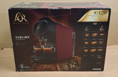 PhilipsBarista Kaffeemaschine, kompatibel mit Einzel- oder Doppelkapsel - ROT