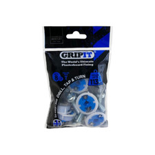 Gripit Fixings Pack of 8 - 25mm (M8 x 30mm) Blue | 252-308