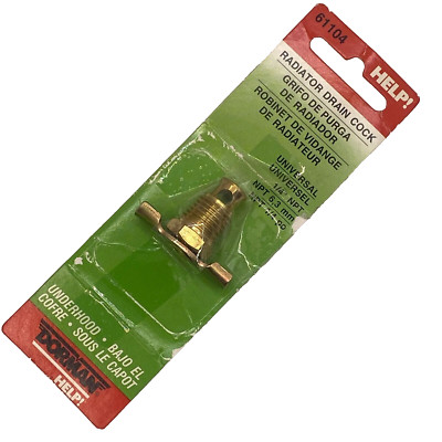DORMAN HELP 61104 Radiator Drain Petcock 1/4-6,3-1/4 Dorman 61104 
