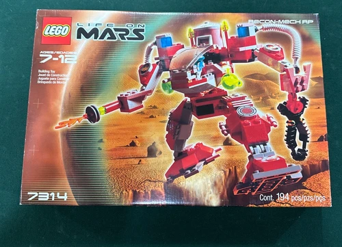 NEW LEGO Life On Mars Recon-mech RP Set 7314 Robot Building Toy 2001 Vintage