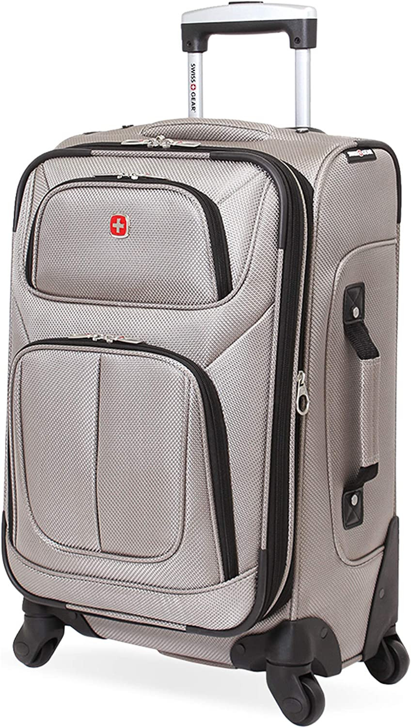Sion Softside Expandable Roller Luggage, Pewter, Carry-On 21-Inch