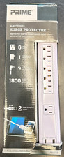 PRIME WIRE AND CABLE SURGE PROTECTOR WITH DUAL USB PORT 1800 J BRAND NEW IN BOX 
