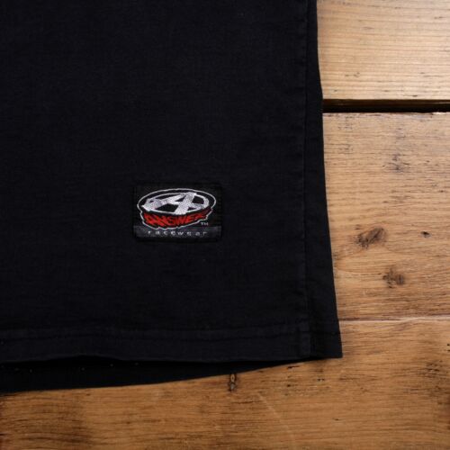 Vintage Graphic T Shirt XL Raglan Answer Bermbanger Long Sleeve Colour Block - Picture 3 of 7