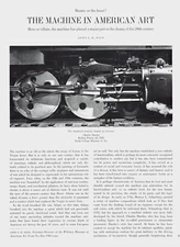 1963 VINTAGE 4  PAGE PRINT ARTICLE MACHINE IN AMERICAN ART SHEELER ROSZAK MARSH