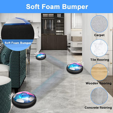 3-In-1 Hover Hockey Soccer Ball Kids Toys Set, Led Lights Floating Air Footba...