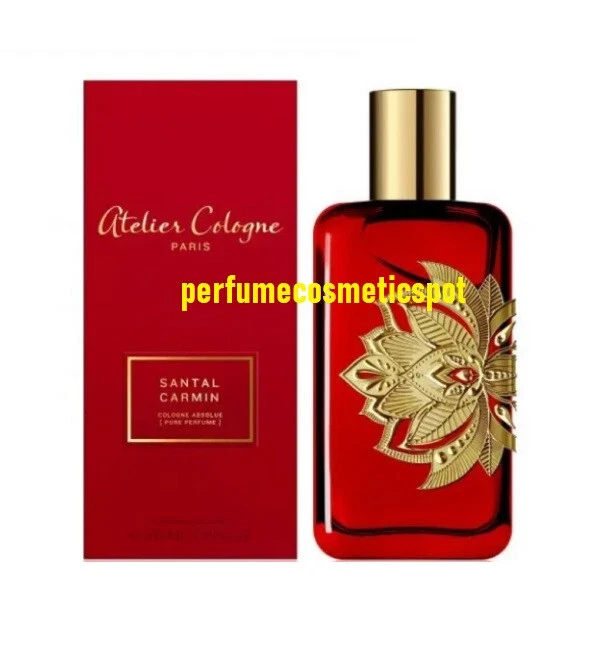 Atelier Cologne Santal Carmin Cologne Absolue, 200 mL with Personalized  Travel Spray, 1.0 oz./ 30 mL