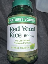 Nature's Bounty Red Yeast Rice 600mg - 250 Capsules