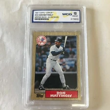 1987 Topps Don Mattingly ERROR WRONG BACK Davis #500 WCG 10 Gem Mint FREE SHIP
