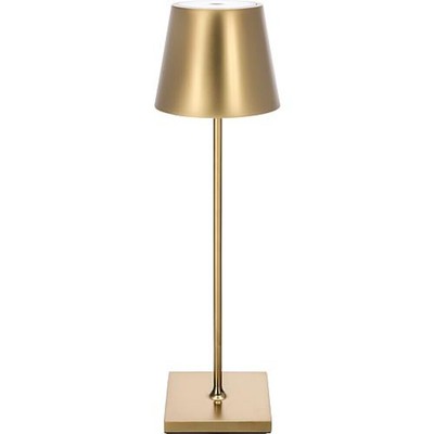 SIGOR LED-Akku-Tischleuchte 'Nuindie' gold 38cm warmweiß 180lm IP54 +Ladegerät