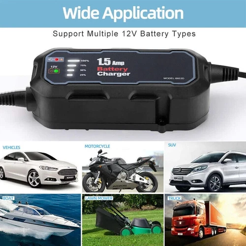 1500mAh Automatic Smart Battery Charger 12V Portable Car Auto Trickle Maintainer - Picture 5 of 13