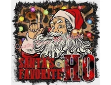 Sublimation Print Christmas Santas Favorite Ready to Press Heat Transfer