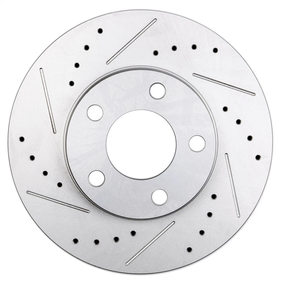 For 1994-2003 2004 Ford Mustang Front & Rear Discs Brake Rotors Drilled Slotted Foto 2 de 4
