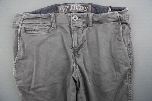 Men's Paperbacks Flat Front Chino Shorts Stretch Gray Size 29 - Picture 2 of 7