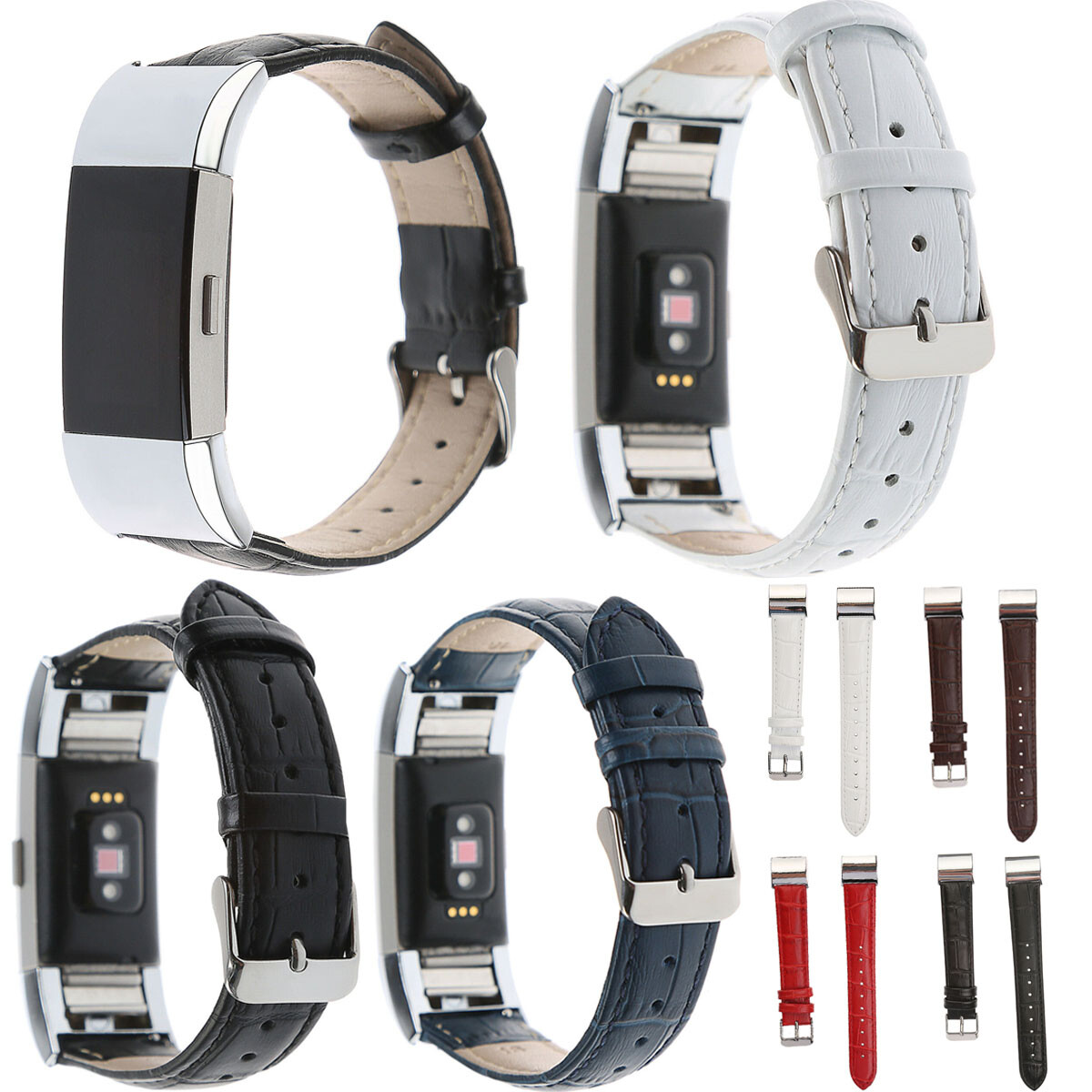 Replacement Genuine Leather Band for Fitbit Charge Strap