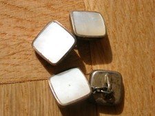 Offizier Manschettenkn&ouml;pfe OPAL  Versilbert  2. WK