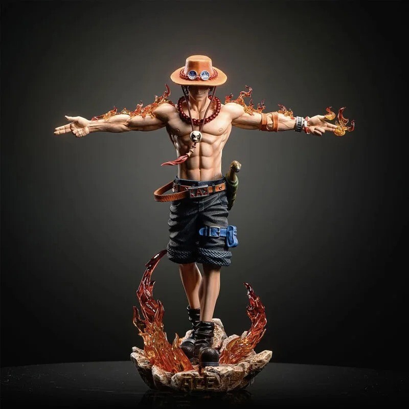 Figurine One Piece Portgas Ace 28cm Action Style Collection Décoration Cadeau