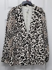 Chico's Animal Print Jacket Sz 1