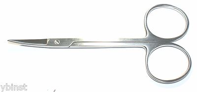 HIGH QUALITY STAINLESS STEEL IRIS MICRO SCISSORS CURVED TIP 3.5''
