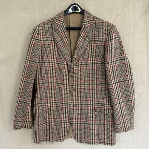 ISSUES @@% W. Bill Ltd Bond Street London Tweed 3 Button Sport Jacket 42R