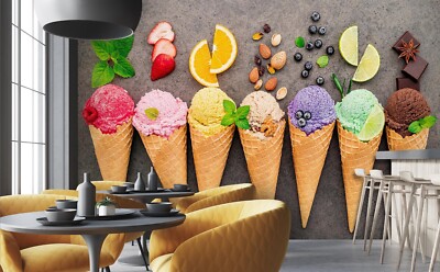 3D Fröhliches Eis M1277 Tapete Wandbild Selbstklebend Abnehmbare Aufkleber Romy