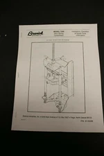 Branick 7200 Strut Spring Compressor Installation, Operation, & Repair Manual