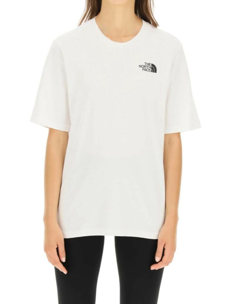 ■THE NORTH FACE■ White Label Cotton Short Sleeve Round Tee The North Face Basic White Short-Sleeve Crew Neck Logo T