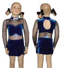 Lot of 14 Blue Skies Child Small Dance Costume Leotard  Skirt w/Rhinestone Pin