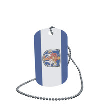 Dog Tag Flag Bunting Dieburg Dog Tag Aluminium 30 x 50mm