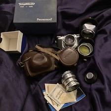 Voigtlander PROMINENT 50mm & 100mm Lenses Hood And Cases