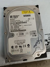 Western Digital WD Caviar – WD800 80GB IDE Hard Drive – For Parts / Data Recover