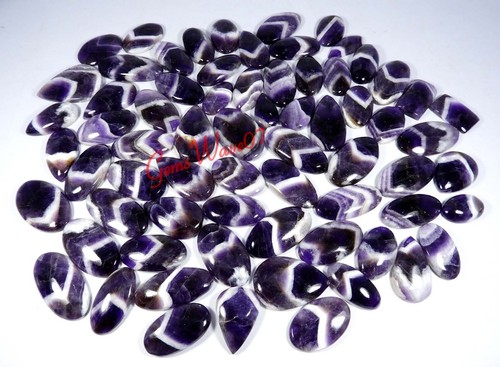 Natural Purple Amethyst Lace Agate Cabochon Gemstone Lot 250Cts/6pcs Cheap Price - Picture 2 of 7