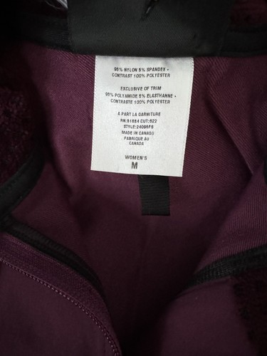 Womens Patagonia Regulator Jacket Nylon Spandex Purple EUC Stretch Fleece Neck M - Bild 5 von 12