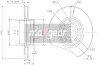 2X Maxgear 19-1043 Bremsscheibe FüR BMW