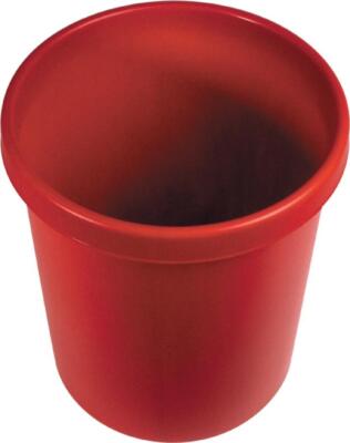helit Gross-Papierkorb, 30 Liter, PE, rot