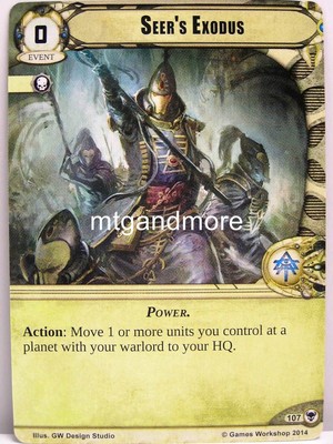 Warhammer 40000 Conquest LCG - Seer's Exodus  #107 - The Threat Beyond