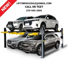 New AMGO 409-DPX 9,000 lb 4-Post Double Parking Lift Longer & Taller