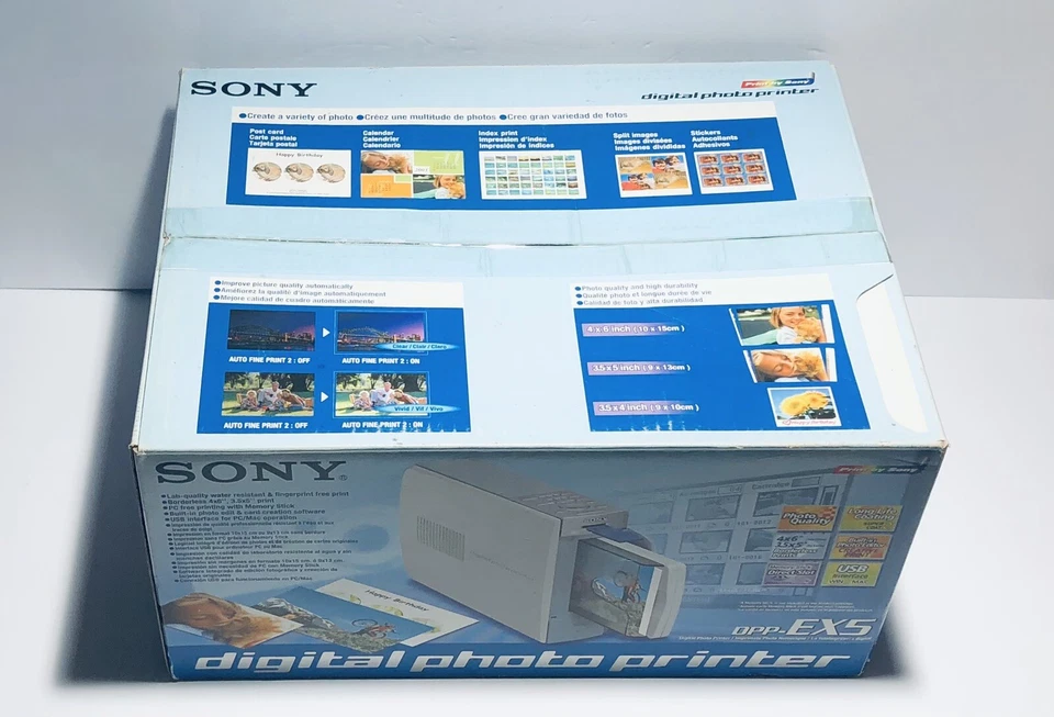 Sony DPP-EX5 Digital Photo Thermal Printer W/ Dye-Sublimation Technology New - Image 2 of 4