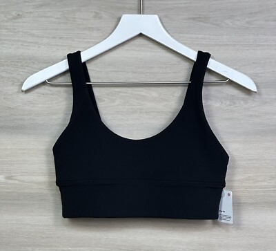 Lululemon Align Bra Reversible A/B Cup Nulu Size 8 Black BLK 63567