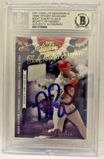 Albert Pujols Signed 2001 Playoff Absolute Memorabilia #OD41 BAS Beckett /400
