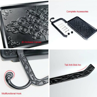 Fdit Alu Toilettenpapierhalter Mit Handy-Ablage – Wandmontiert, Schwarz/Chrome, Vintage Design Fürs Badezimmer