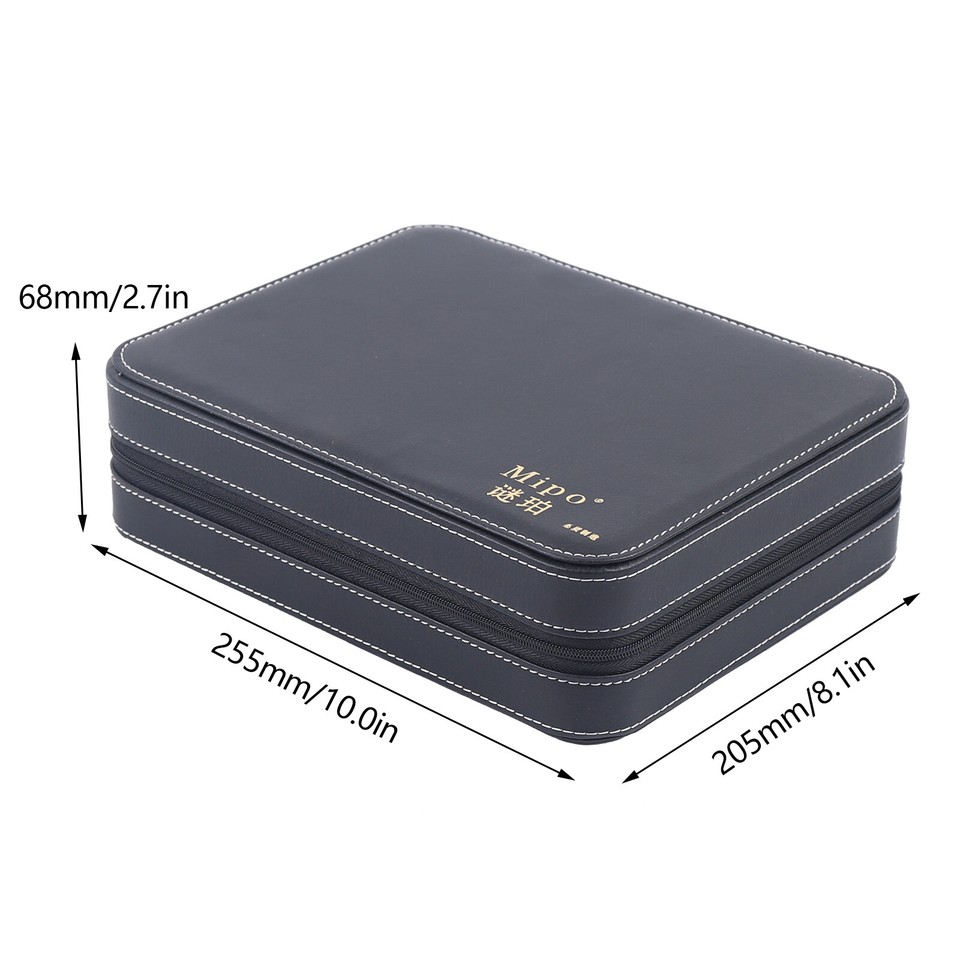 60 Grids Leather Gemstone Gem Diamond Storage Case Jewelry Display Box