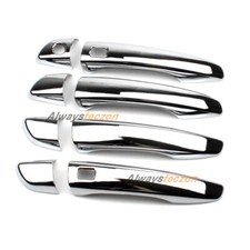 For Peugeot 3008 Gt 2016-2020 Chrome Door Handle Cover Trim W Smart Keyholes